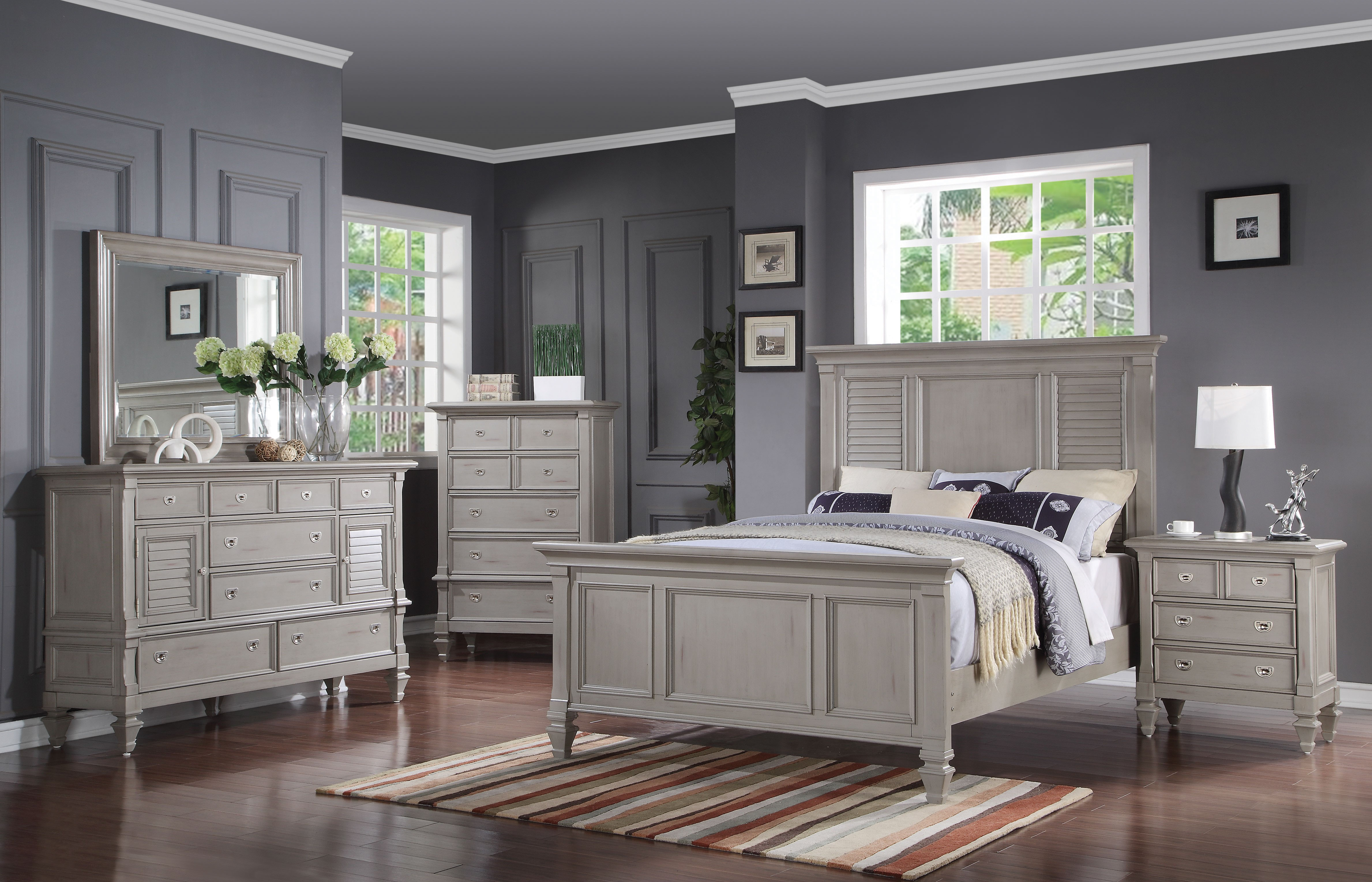 Grey 3 piece bedroom set